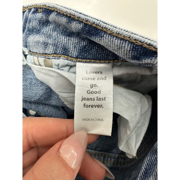 Pacsun Womens Jeans Size 23 Mom Jean Distressed Denim Multiple Button Up - Picture 6 of 13